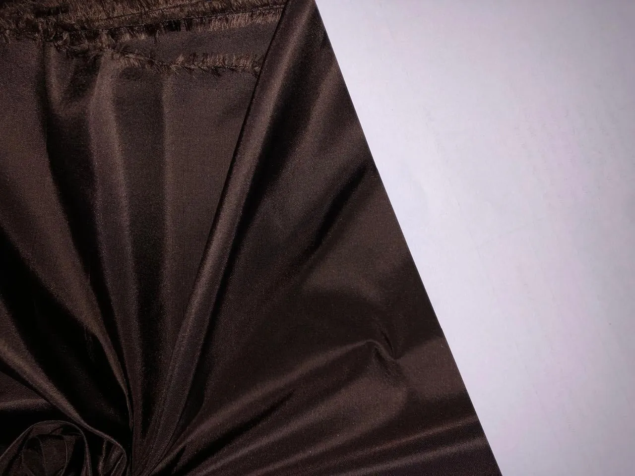 SILK TAFFETA FABRIC BROWN color 54" wide 32 momme TAF334(6)