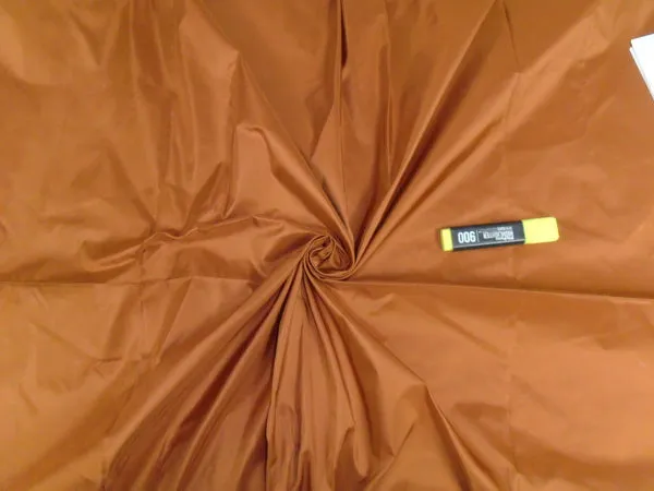 Silk taffeta fabric dark cornmeal{peach x gold}TAF#228[1]