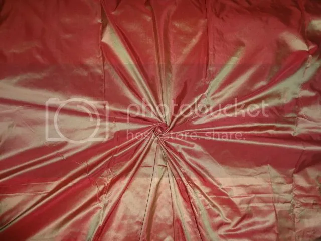 SILK TAFFETA FABRIC Iridescent Deep Red x Gold Shot colour AF219[2] 54&quot; wide