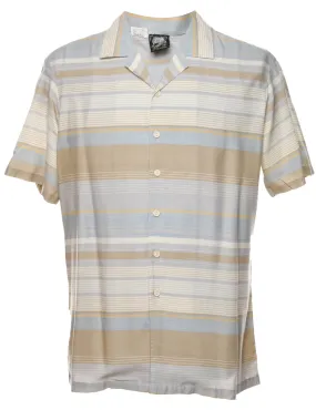 Striped Short Sleeved Shirt - L