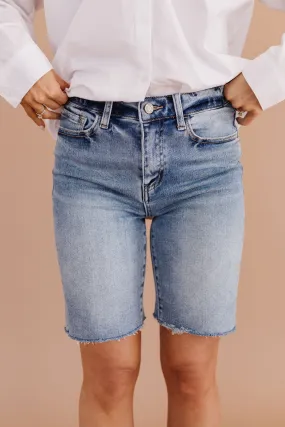 THE BREXLEY DENIM BERMUDA SHORTS BY VERVET