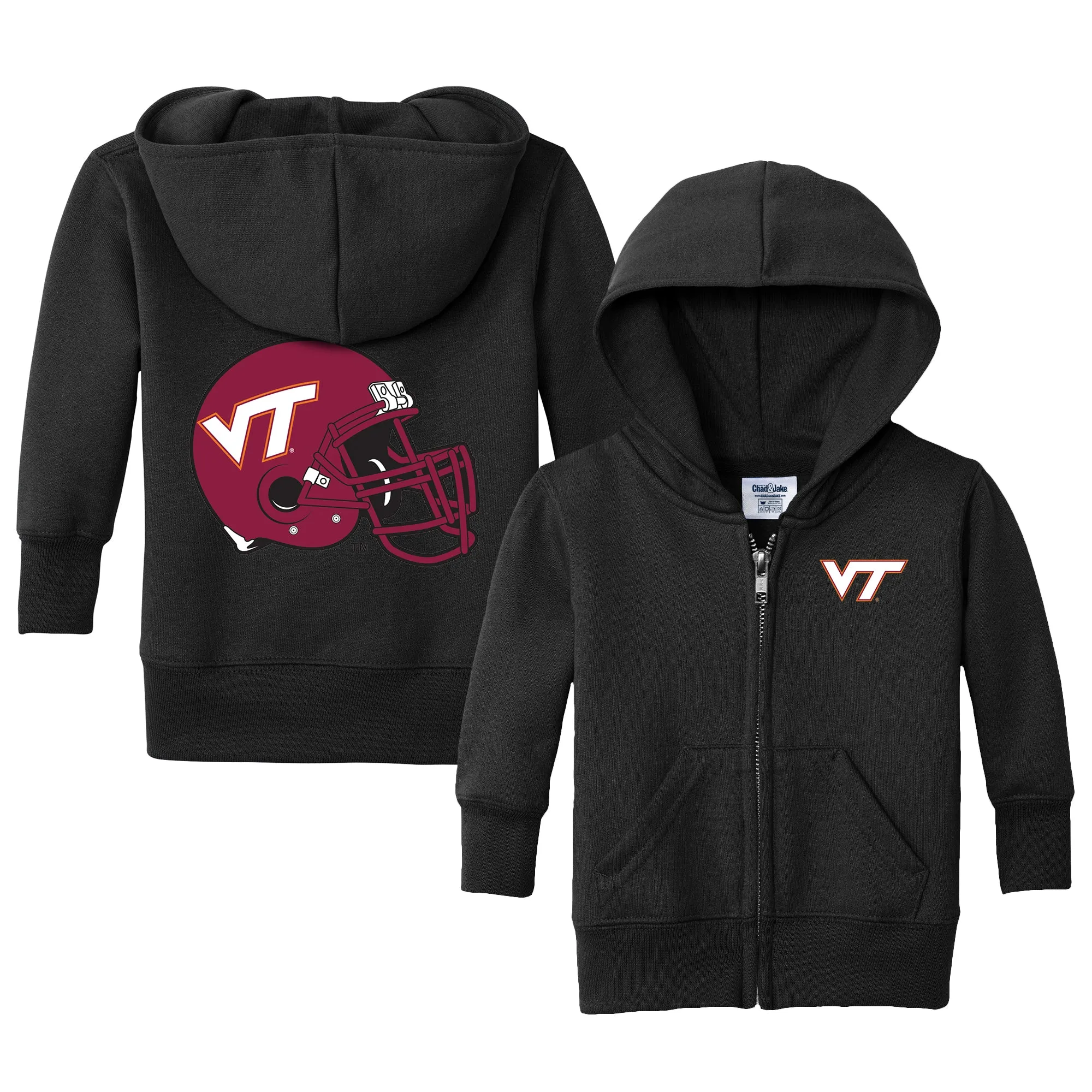 Virginia Tech Hokies Logo Infant Full-Zip Sweatshirt