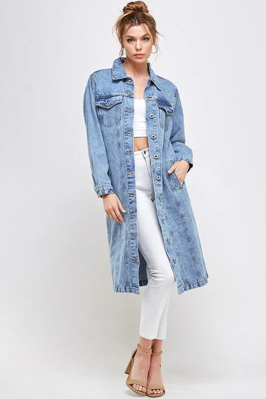 WHITE NON-STRETCH THIRD QUARTER DENIM JACKET