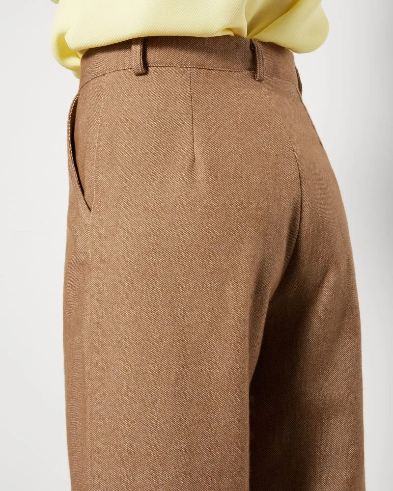 Wide Legged Trousers Brown