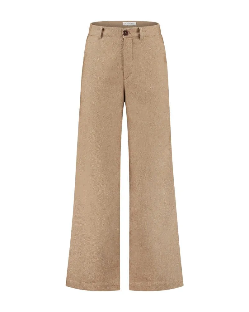 Wide Legged Trousers Brown