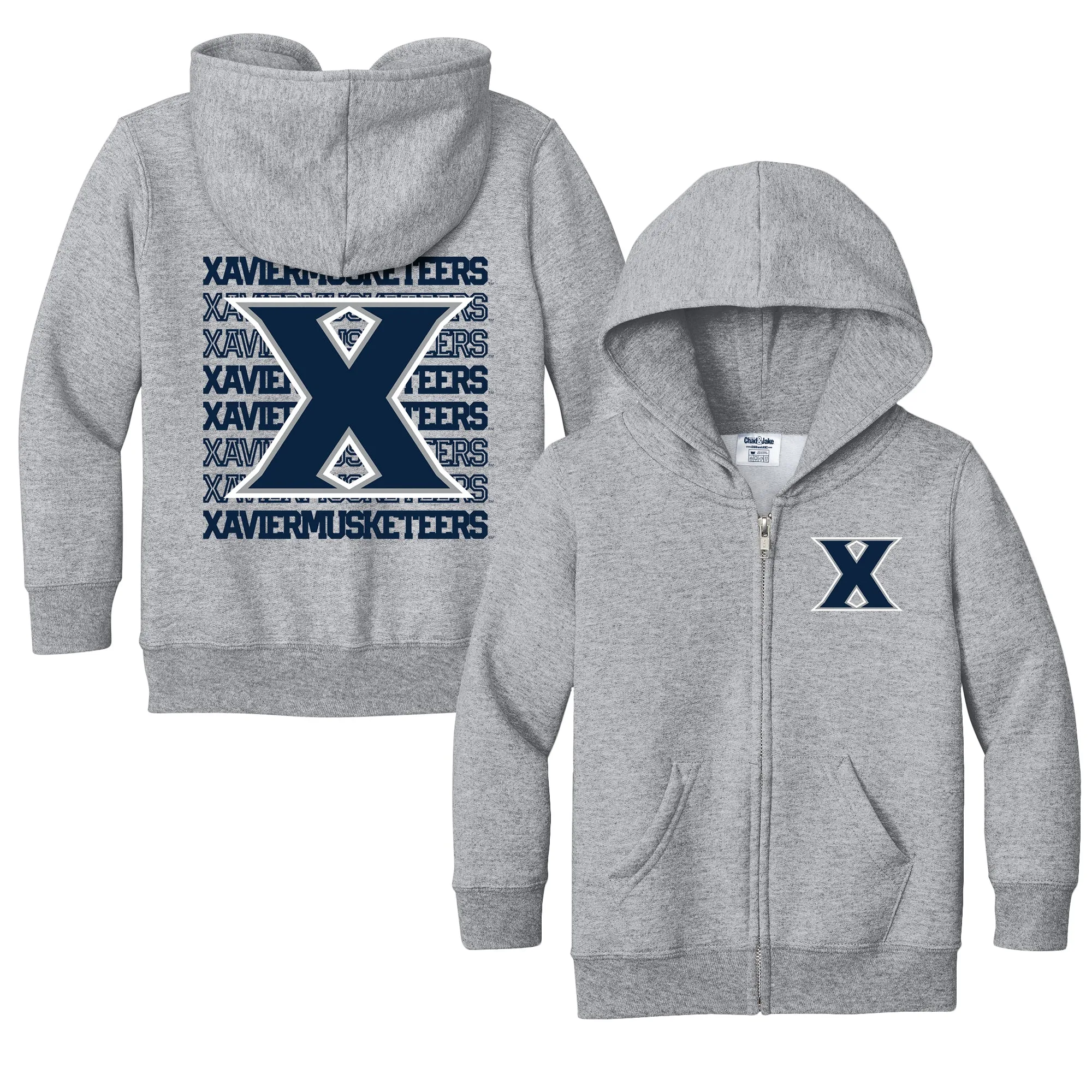 Xavier Musketeers Retro Toddler Full-Zip Sweatshirt